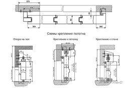 Противопожарные откатные ворота ВПО-02/90К (EI90)