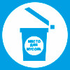 Знак K02 Место для мусора пластик